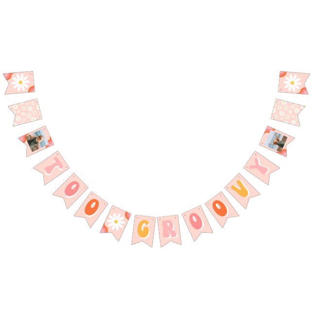 Pancarta de cumpleaños de Too Groovy | Decoración  (Todo)