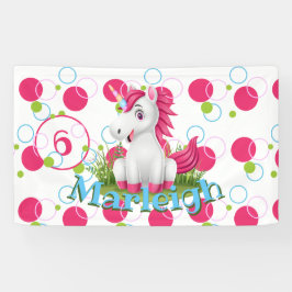 Pancarta de cumpleaños de Unicornio