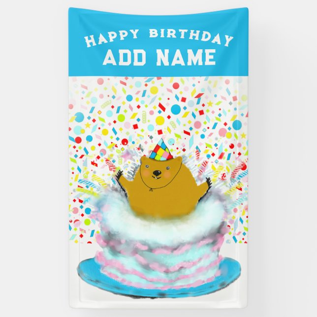 Pancarta de cumpleaños del Día de la Creatividad G (Vertical)