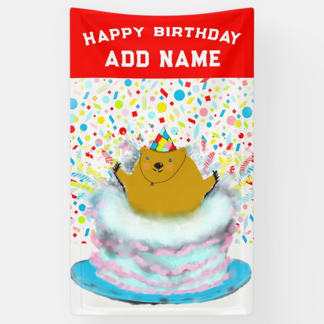 Pancarta de cumpleaños del Día de la Creatividad G (Vertical)