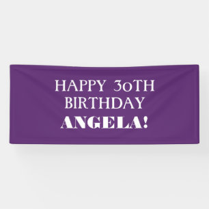 Pancarta de cumpleaños feliz a cualquier Personali