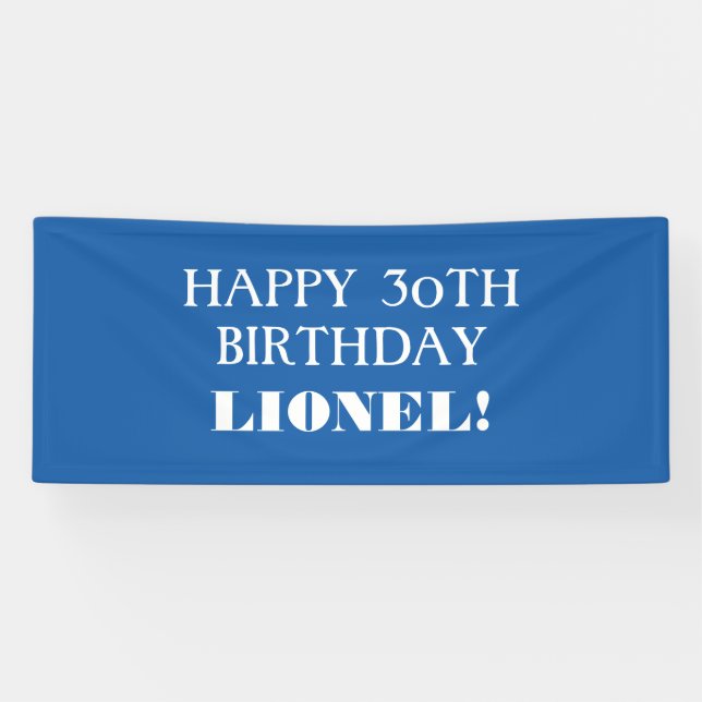 Pancarta de cumpleaños feliz a cualquier Personali (Horizontal)