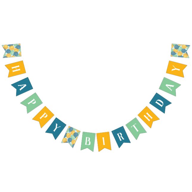 Pancarta de cumpleaños feliz con globo rosa (Todo)