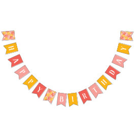 Pancarta de cumpleaños feliz con globo rosa