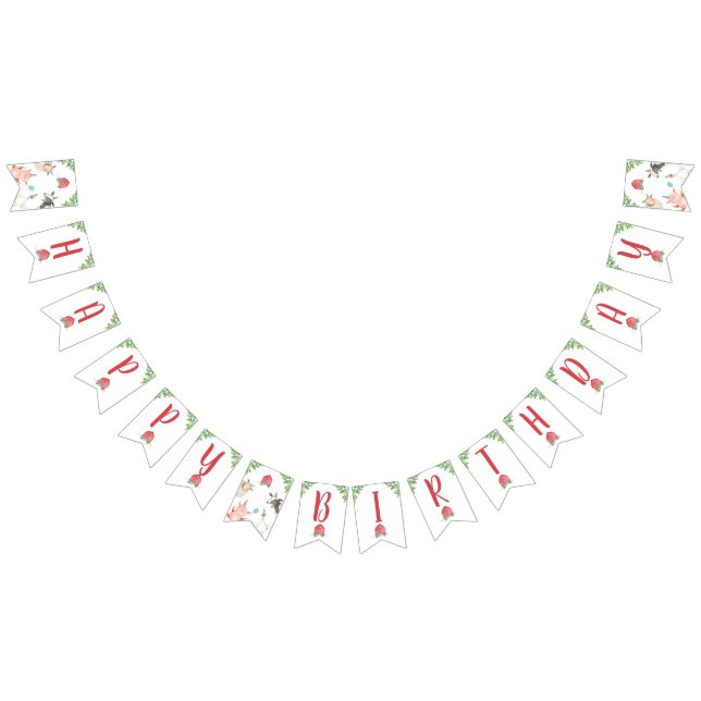 Pancarta de cumpleaños feliz de Barnyard Boy (Todo)