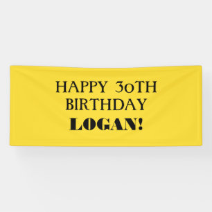 Pancarta de cumpleaños feliz para cualquier Perso