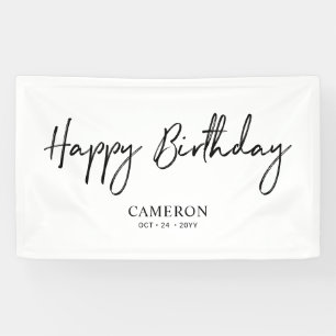 Pancarta de cumpleaños feliz para Personalizados m