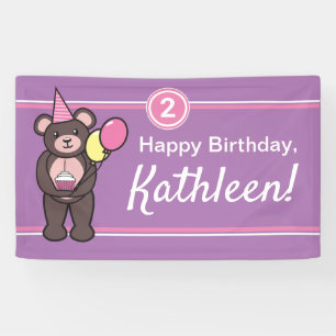 Pancarta de cumpleaños feliz personalizada de osi