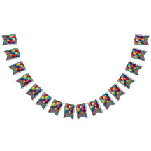 Pancarta de cumpleaños neutral de género sobre glo