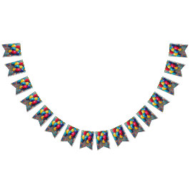 Pancarta de cumpleaños neutral de género sobre glo