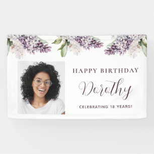 Pancarta de cumpleaños personalizado Foto 18.ª Mor