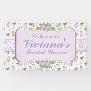 Pancarta de ducha de novia Rosa Lavender