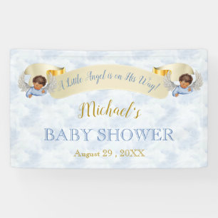 Pancarta de ducha Little Angel Blue Wings