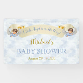 Pancarta de ducha Little Angel Blue Wings