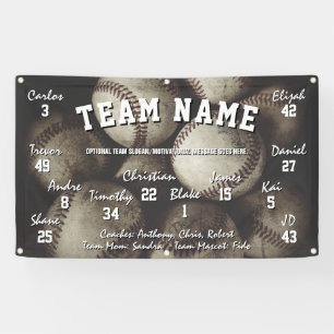 Pancarta de Espíritu del equipo de béisbol persona