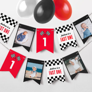Pancarta de estacionamiento de Fast One Race Car 1