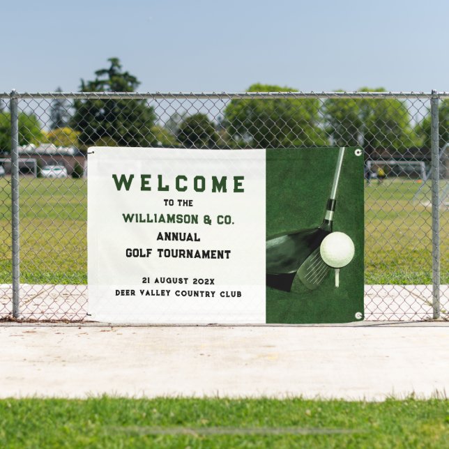 Pancarta de evento de golf (in situ)
