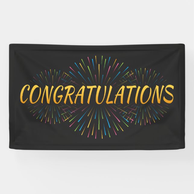 Pancarta de felicitaciones (Horizontal)
