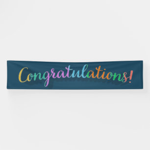 Pancarta de felicitaciones