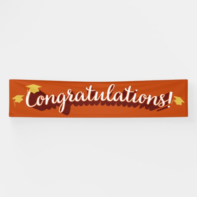 Pancarta de felicitaciones por graduación/todas la (Horizontal)