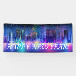Pancarta de Feliz Año Nuevo