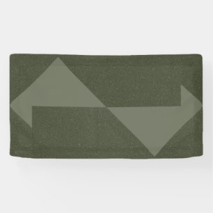 Pancarta de Flechas Verdes de Moss Geométricos