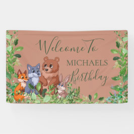 Pancarta de fondo de bienvenida para los animales 