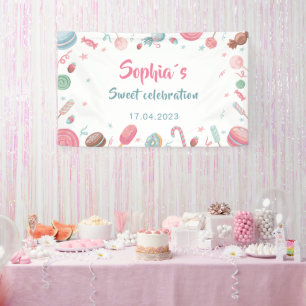 Pancarta de fondo de Candyland