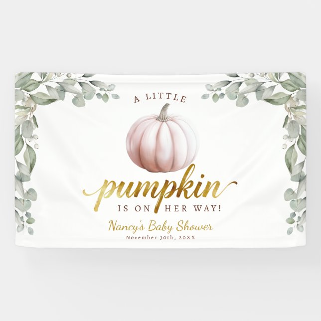 Pancarta de fondo para Baby Shower de un pequeño p (Horizontal)