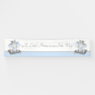 Pancarta de fondo para baby shower del príncipe el