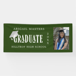pancarta de fotos de graduados de felicitaciones e