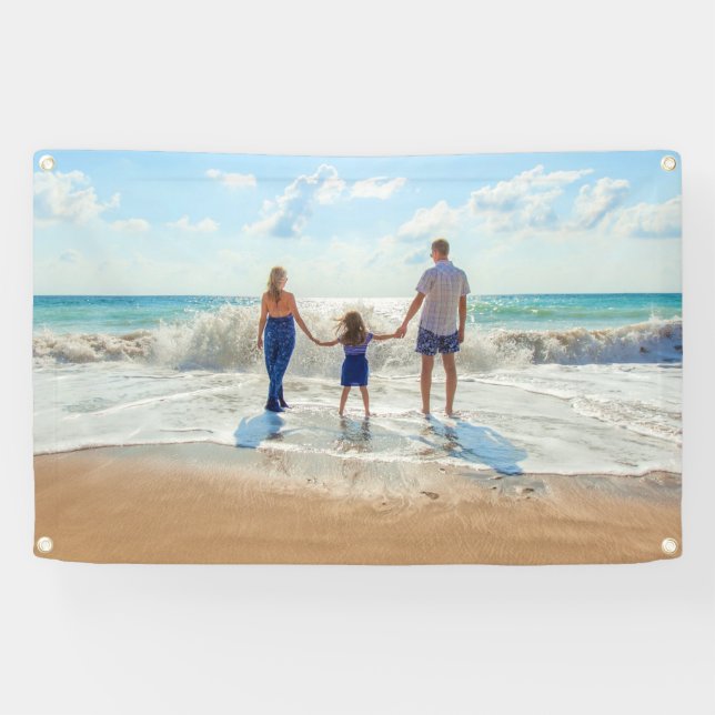 Pancarta de fotos personalizado con tu diseño de f (Horizontal)