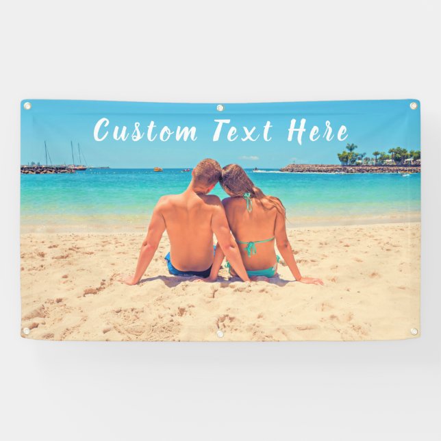 Pancarta de fotos personalizado con tus fotos y te (Horizontal)