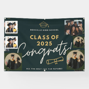pancarta de graduación de florecimiento de congres