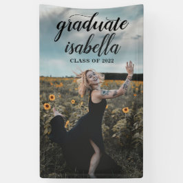 Pancarta de graduación de fotografía personalizado