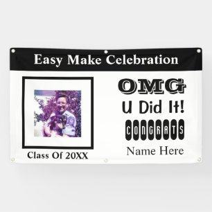 Pancarta de graduación de fotos