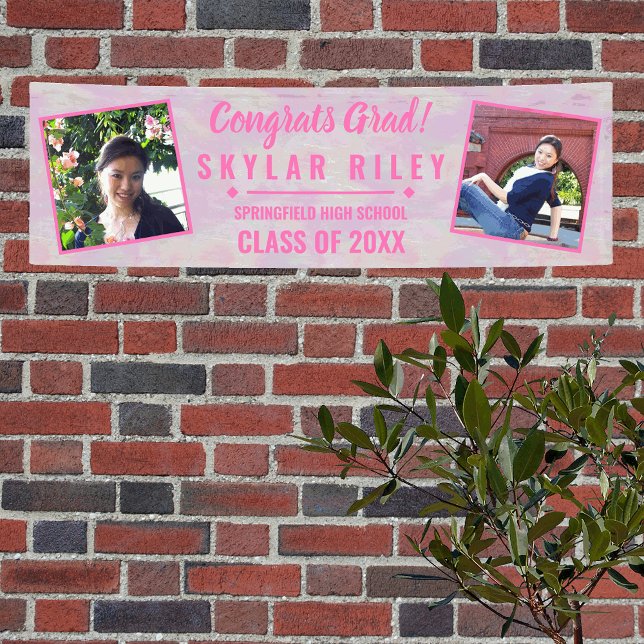 Pancarta de graduación de Opal Rosa 2 Photo Congra (Subido por el creador)