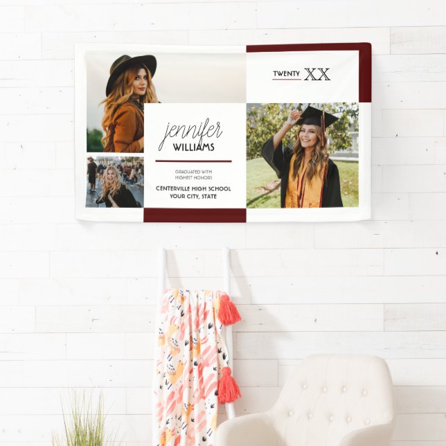 Pancarta de graduación fotográfica Maroon 3 (In situ)