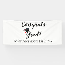 Pancarta de graduación personalizada de Grad de Fe