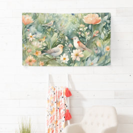 Pancarta de huerto de hadas