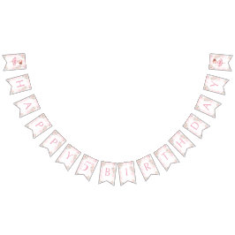 Pancarta de la Ballerina feliz chica de cumpleaños