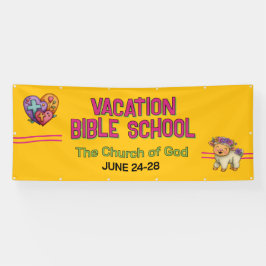 Pancarta de la Escuela Bíblica de Vacaciones Amari