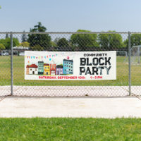 Pancarta de la Fiesta de Barrio