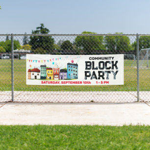 Pancarta de la Fiesta de Barrio