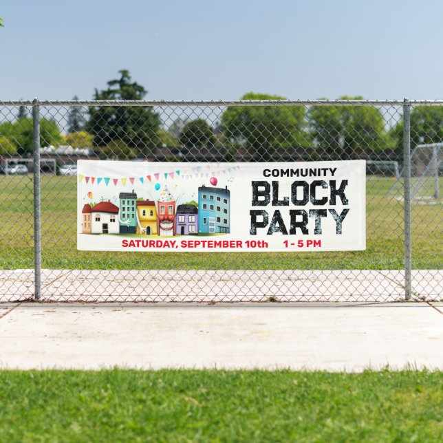 Pancarta de la Fiesta de Barrio (In situ)