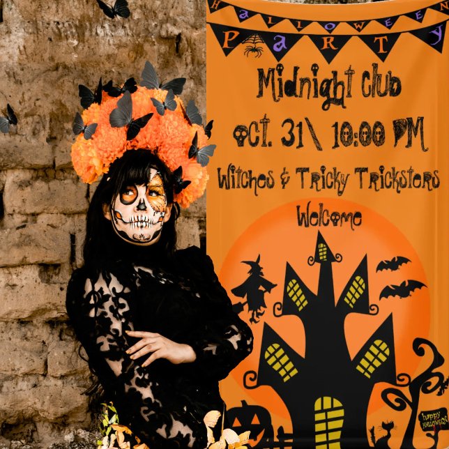 pancarta de la fiesta de halloween en casa del per (Subido por el creador)