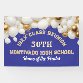 Pancarta de la fiesta de reunión de clase del 50º 