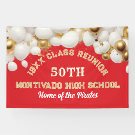 Pancarta de la fiesta de reunión de clase del 50º 