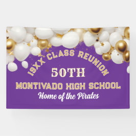 Pancarta de la fiesta de reunión de clase número 5
