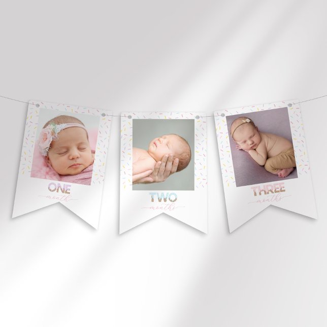 Pancarta de la foto del primer cumpleaños de la cr (Subido por el creador)